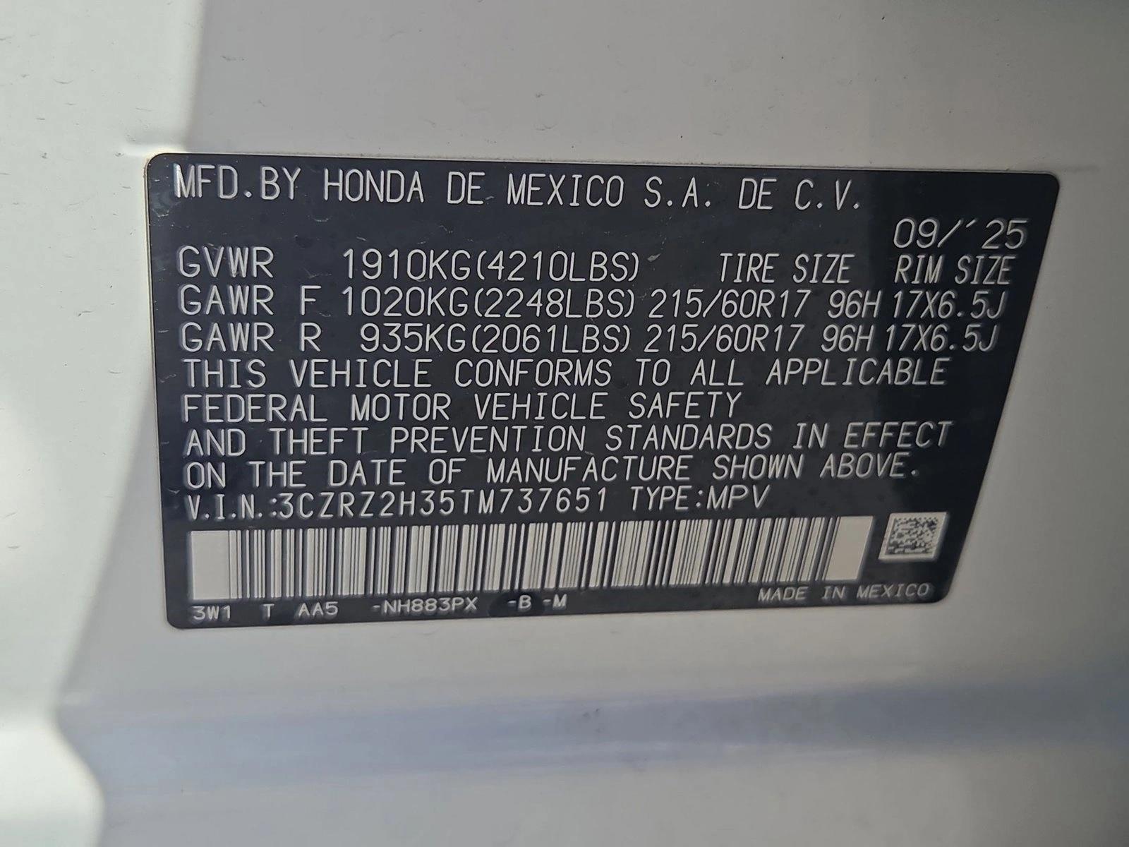 2026 Honda HR-V LX - Photo 17