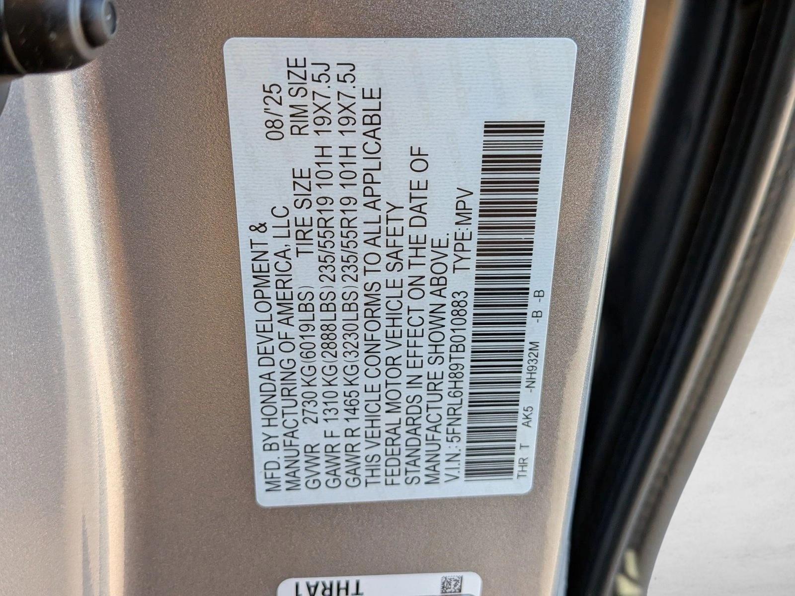 2026 Honda Odyssey Touring - Photo 16