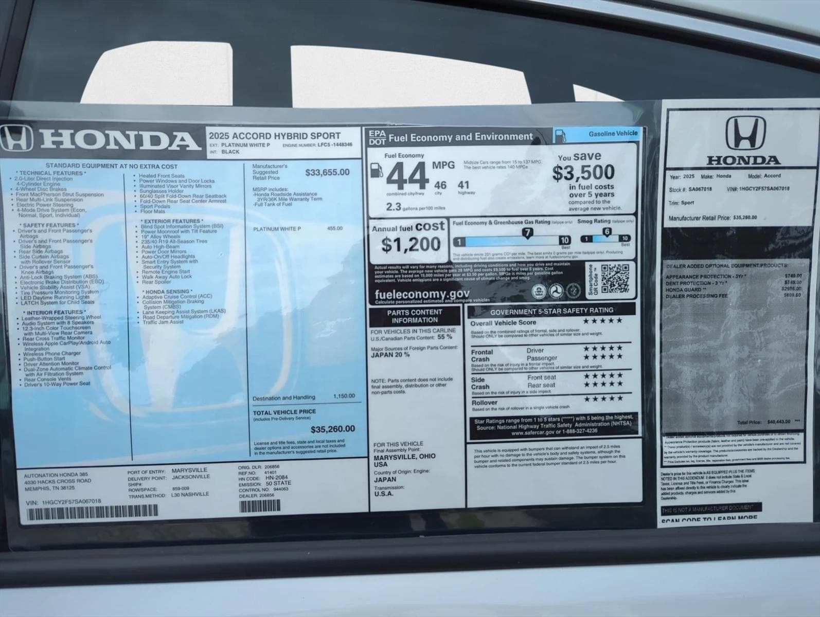 2025 Honda Accord Hybrid Sport - Photo 17