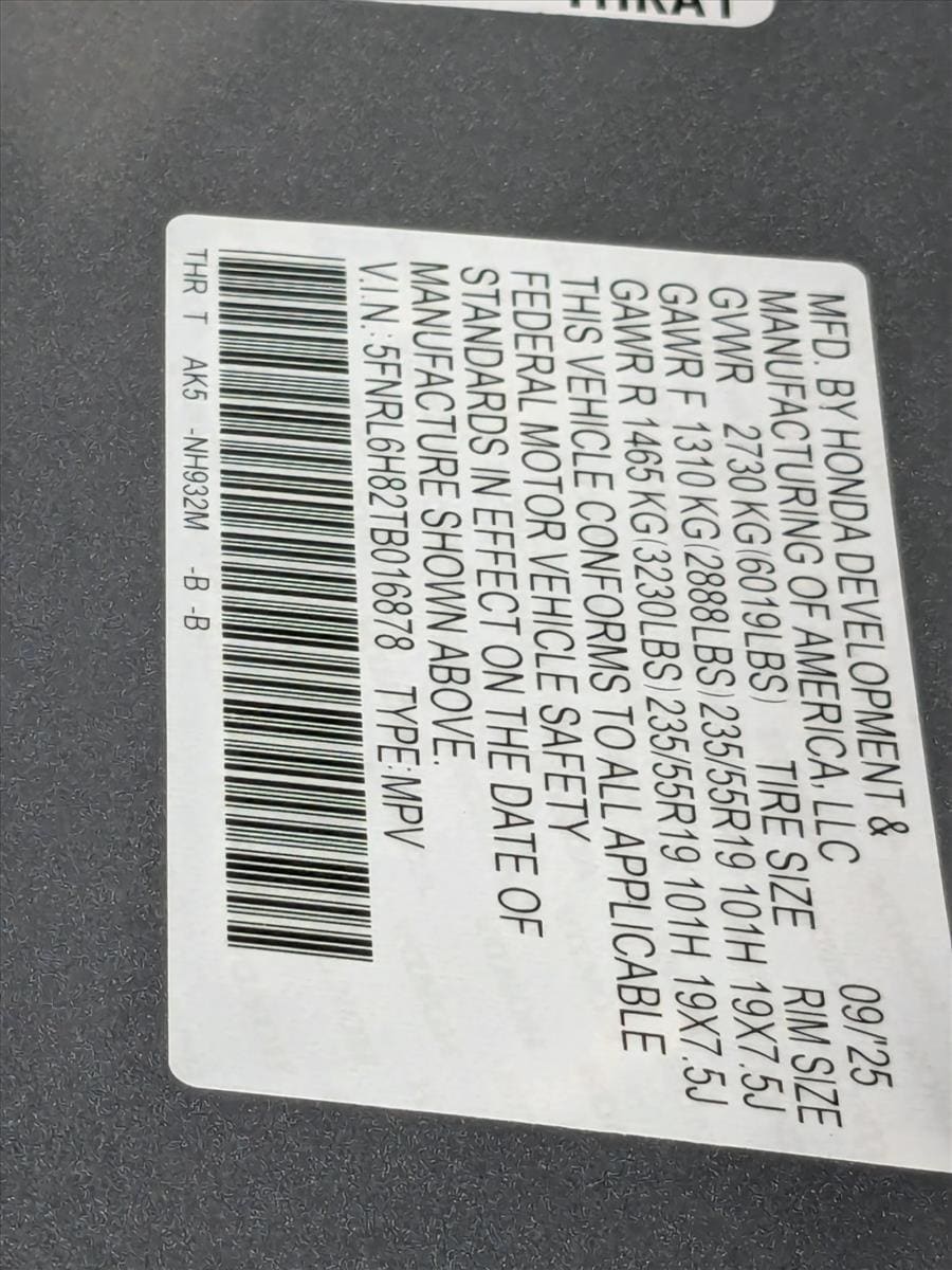 2026 Honda Odyssey Touring - Photo 16