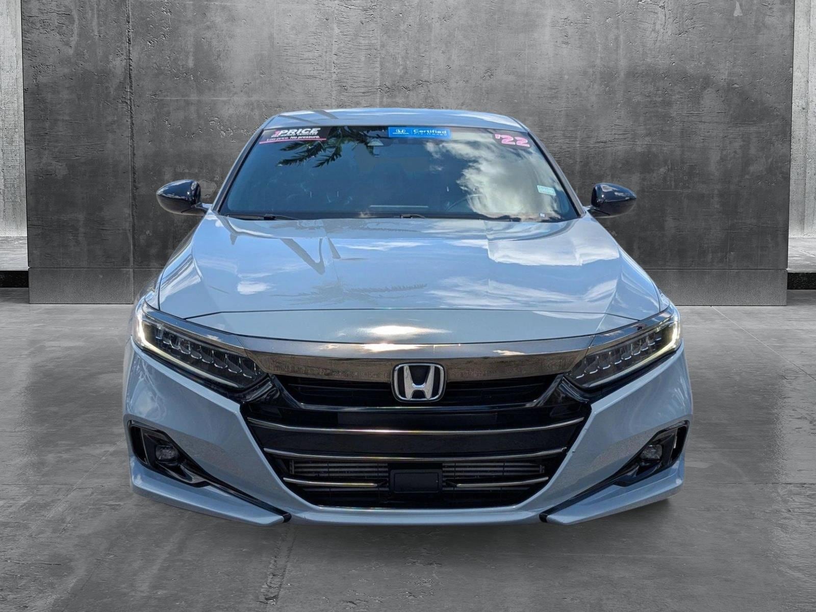 Certified 2022 Honda Accord Sport with VIN 1HGCV1F39NA036908 for sale in Miami Gardens, FL