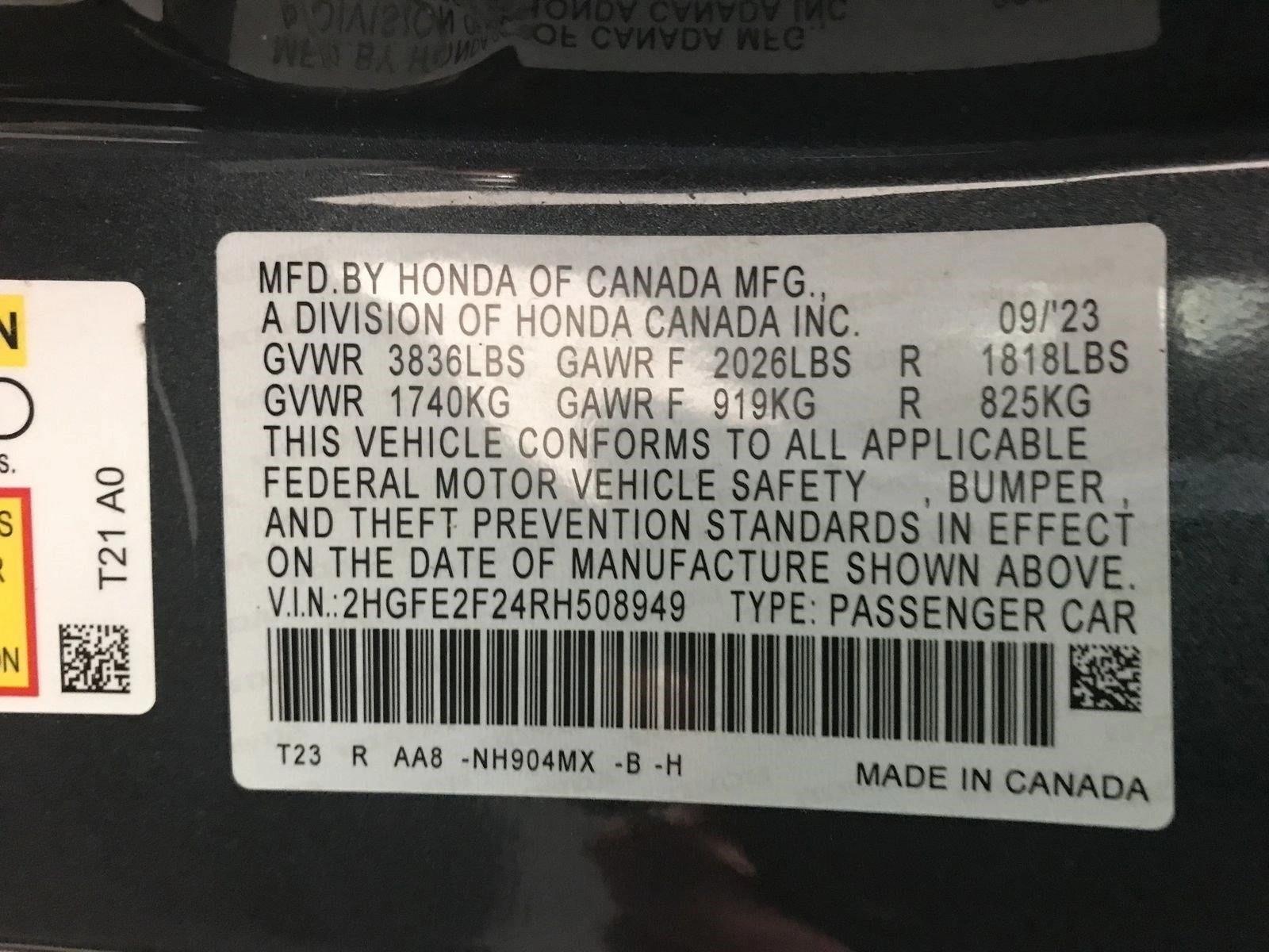 2024 Honda Civic LX - Photo 22