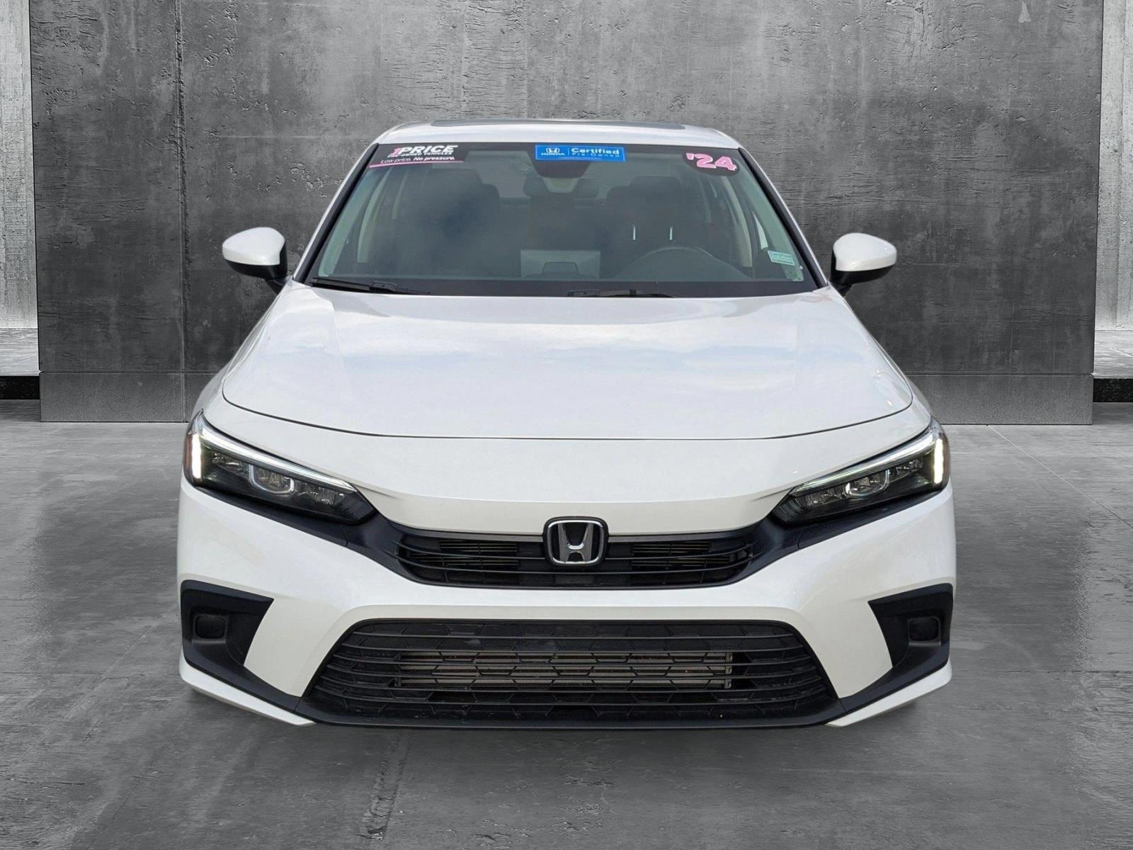 Certified 2024 Honda Civic EX with VIN 2HGFE1F72RH309193 for sale in Miami Gardens, FL