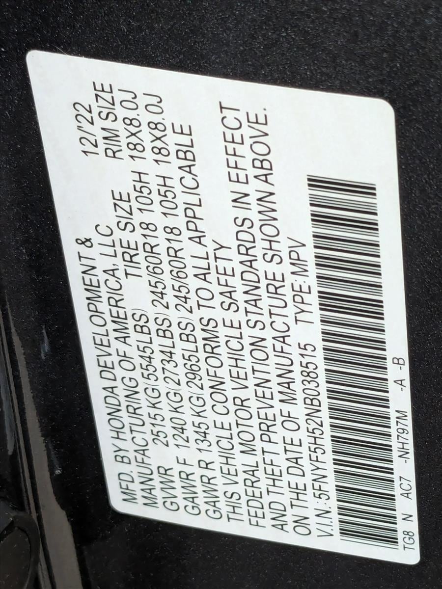 2022 Honda Pilot EX-L photo 4