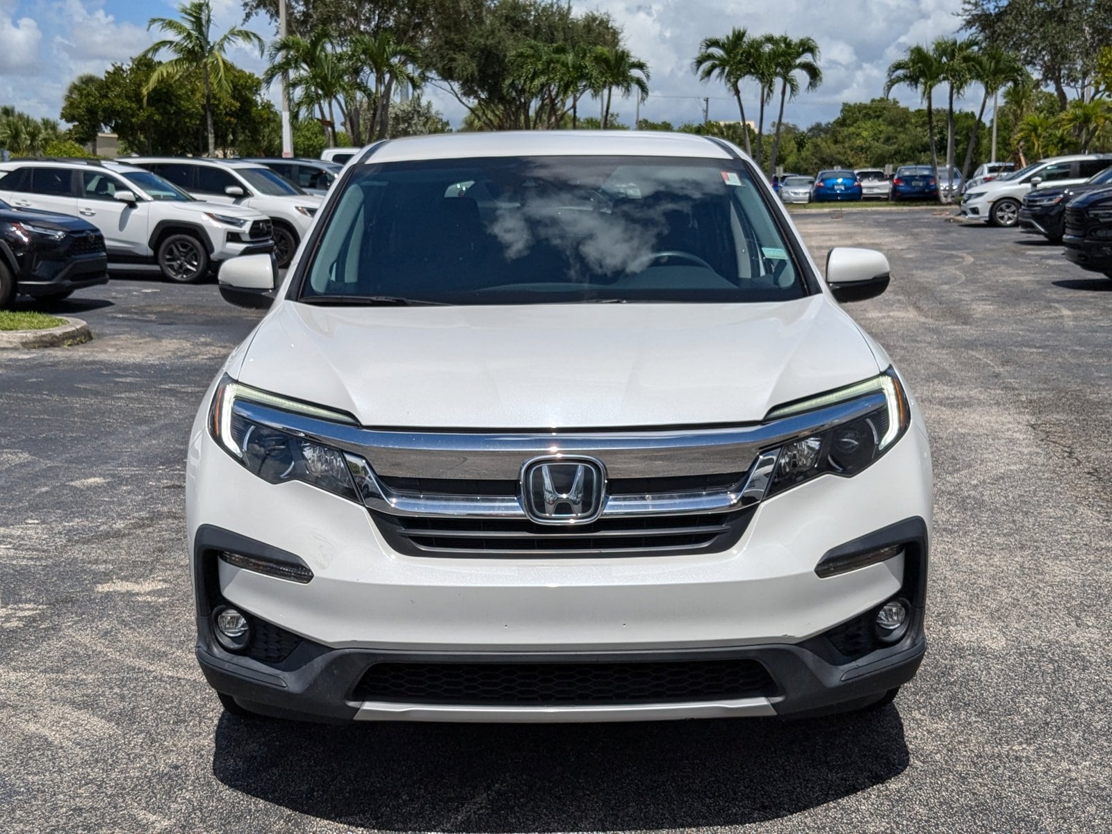 Certified 2021 Honda Pilot EX with VIN 5FNYF5H35MB002962 for sale in Miami Gardens, FL