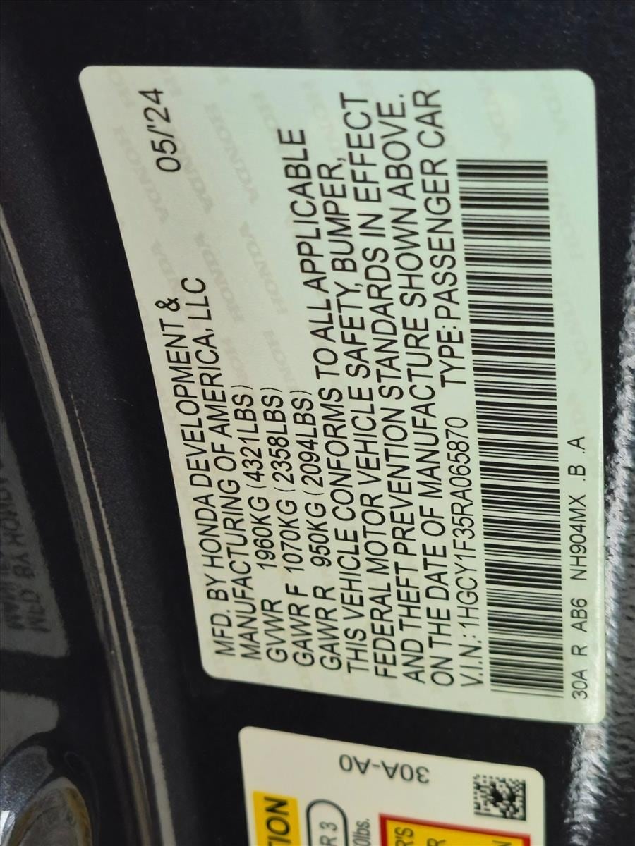 2024 Honda Accord EX - Photo 23