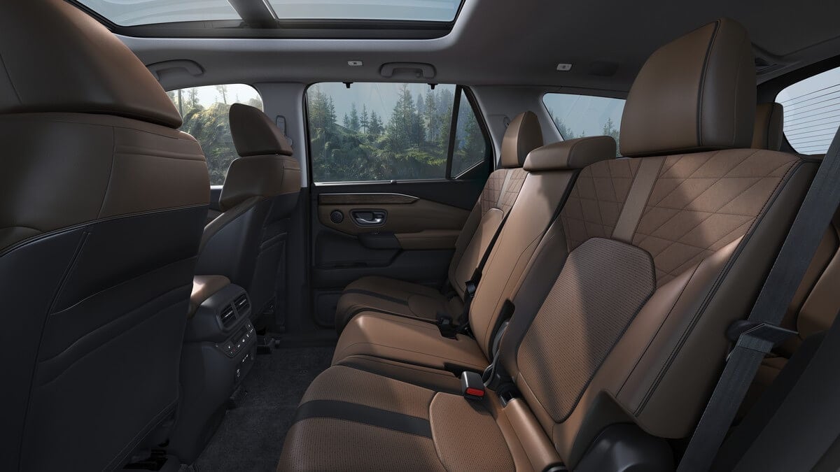 Interior shot of Honda Pilot
