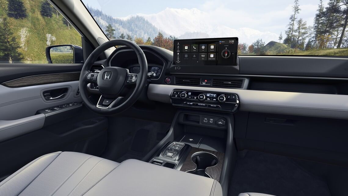 Interior shot of Honda Pilot