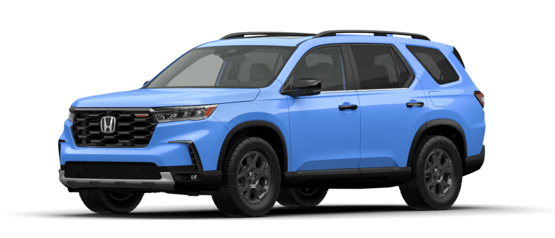 Learn about the exterior colors of the 2025 Honda Pilot 2025 Honda Pilot in Diffused Sky Blue Pearl