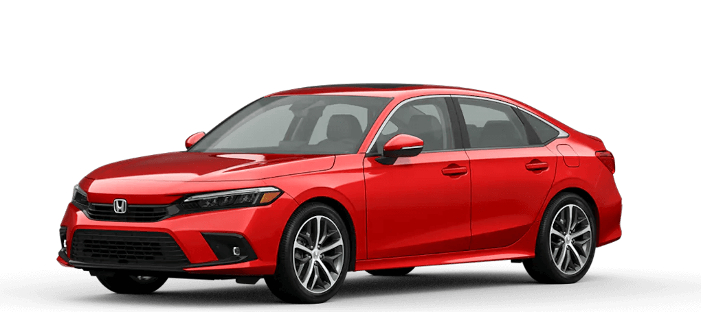 Honda Civic in Rallye Red