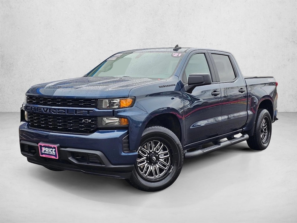 Used 2021 Chevrolet Silverado 1500 Custom Truck Crew Cab