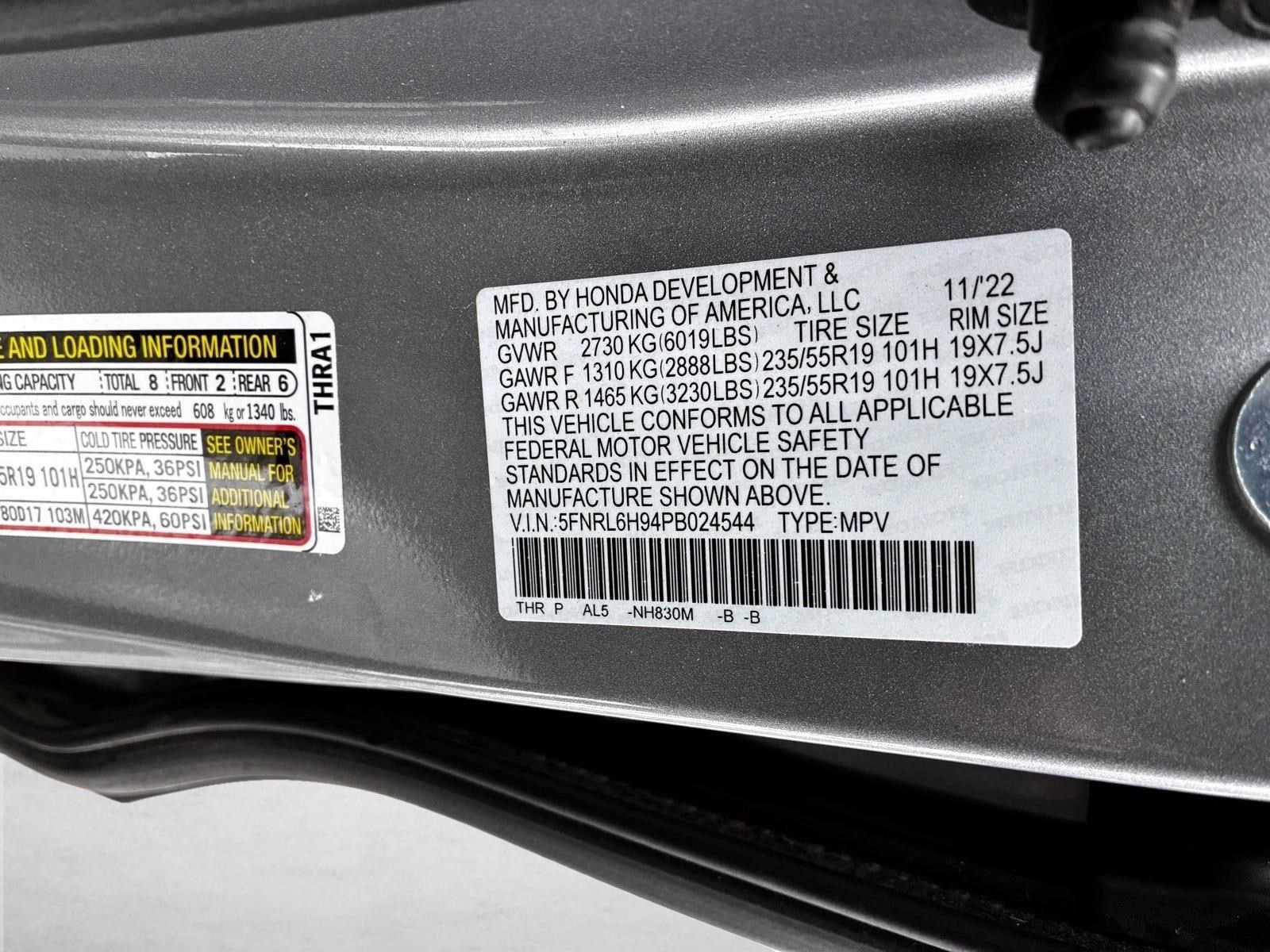 2023 Honda Odyssey Elite's photo