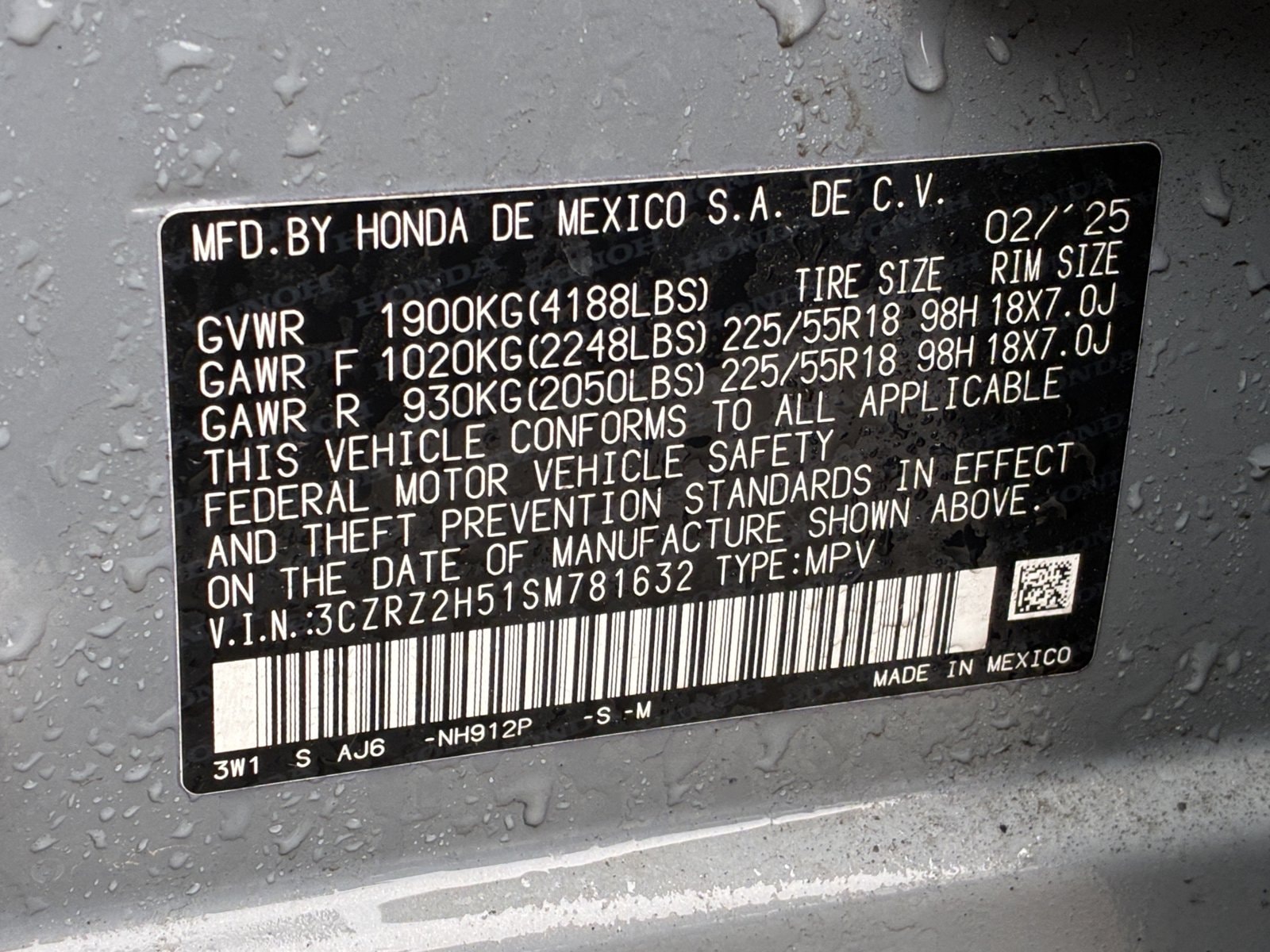 2025 HONDA HR-V - Image 15