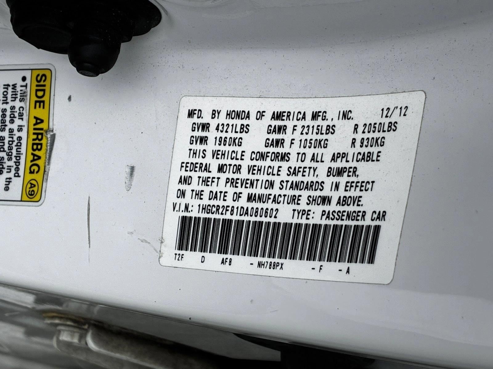 2013 HONDA ACCORD - Image 15