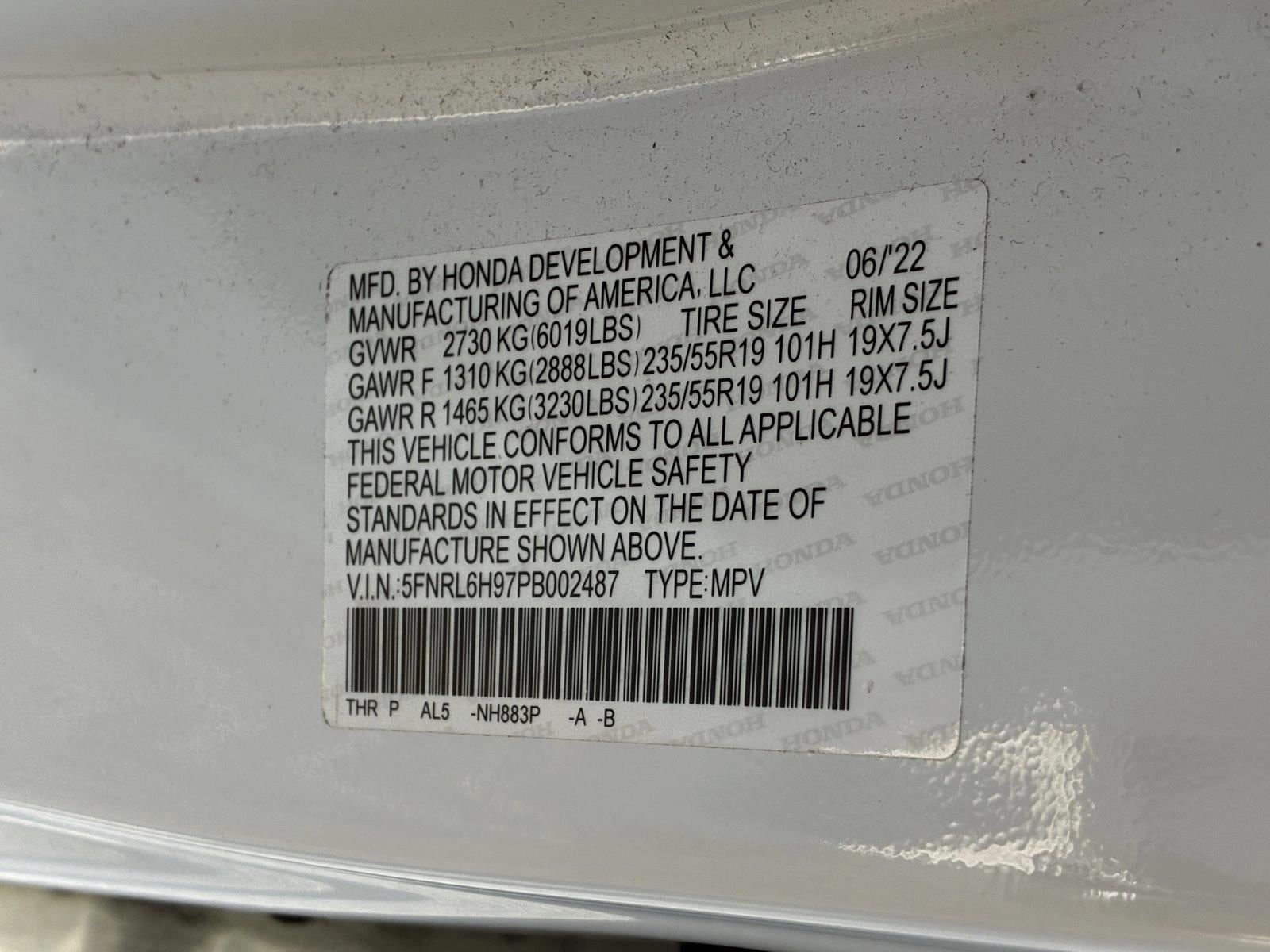 2023 HONDA ODYSSEY - Image 15