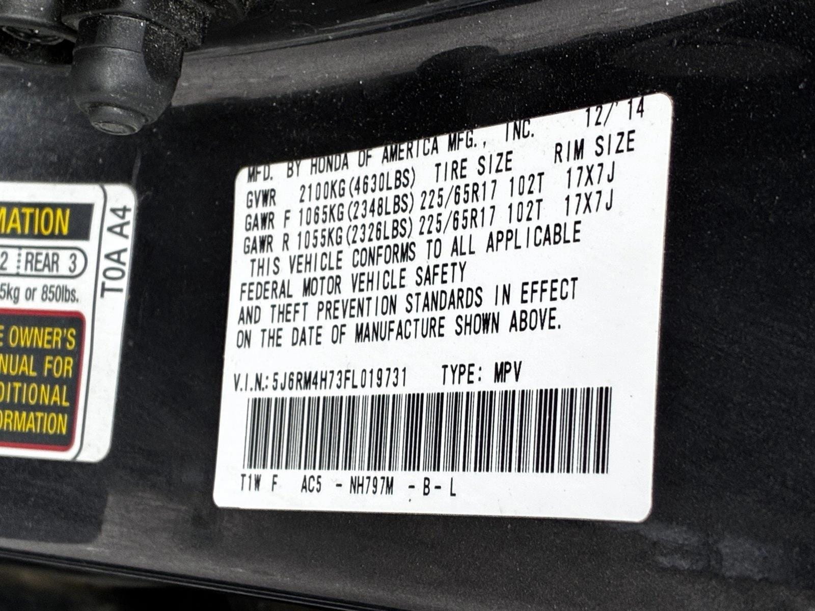 2015 HONDA CR-V - Image 13