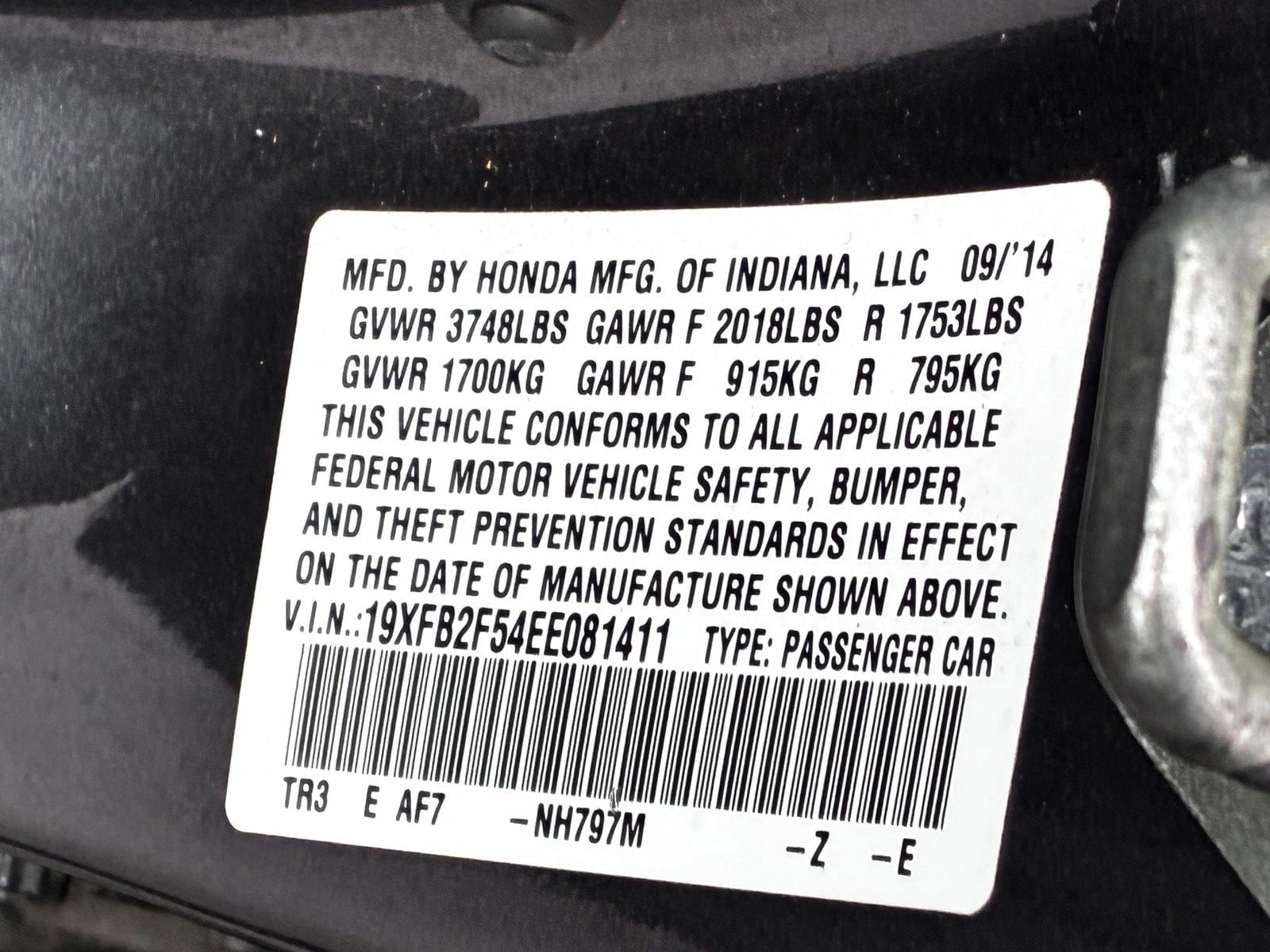 2014 HONDA CIVIC - Image 15