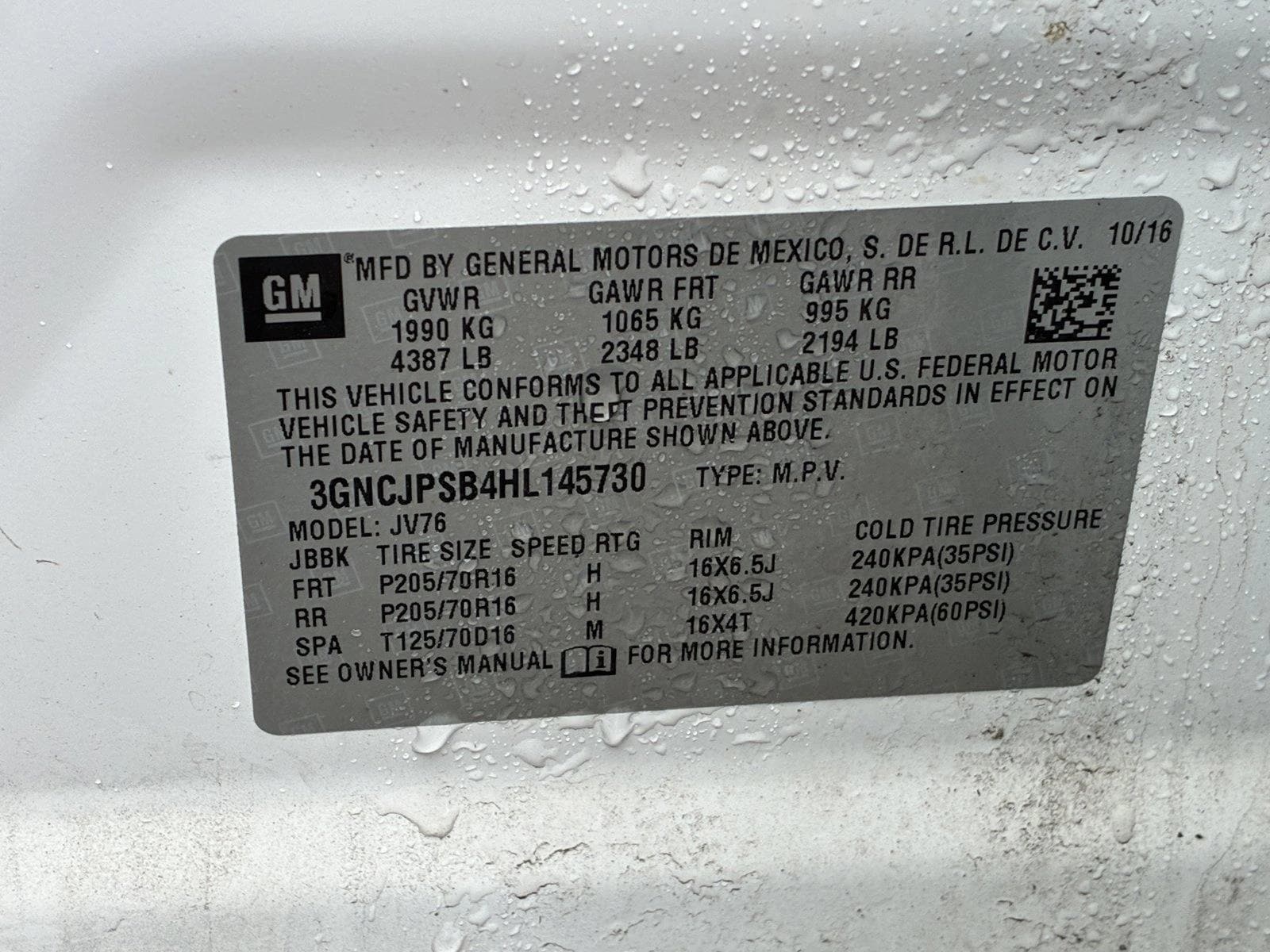 2017 CHEVROLET TRAX - Image 15