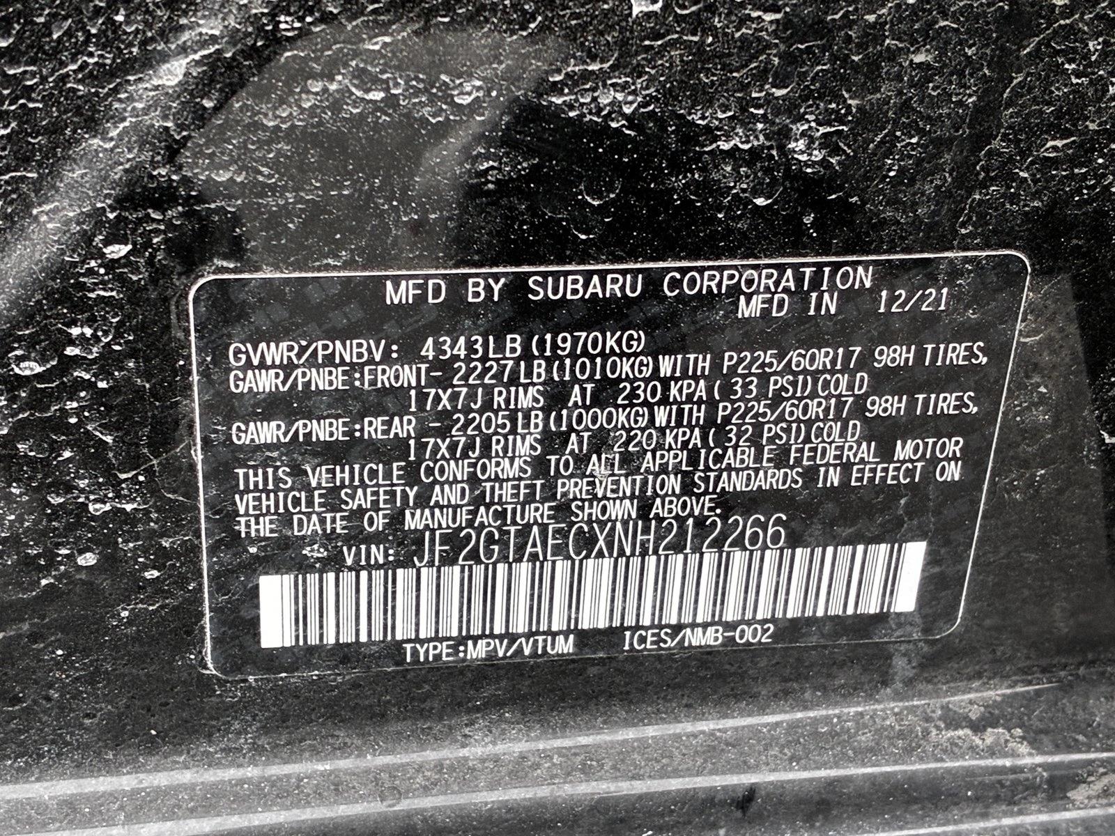 2022 SUBARU CROSSTREK - Image 15