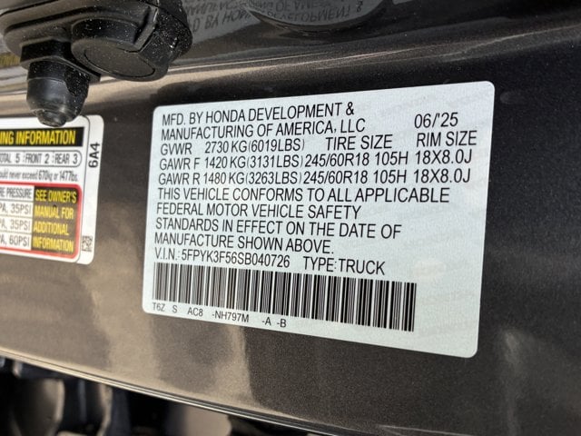2025 HONDA RIDGELINE - Image 15
