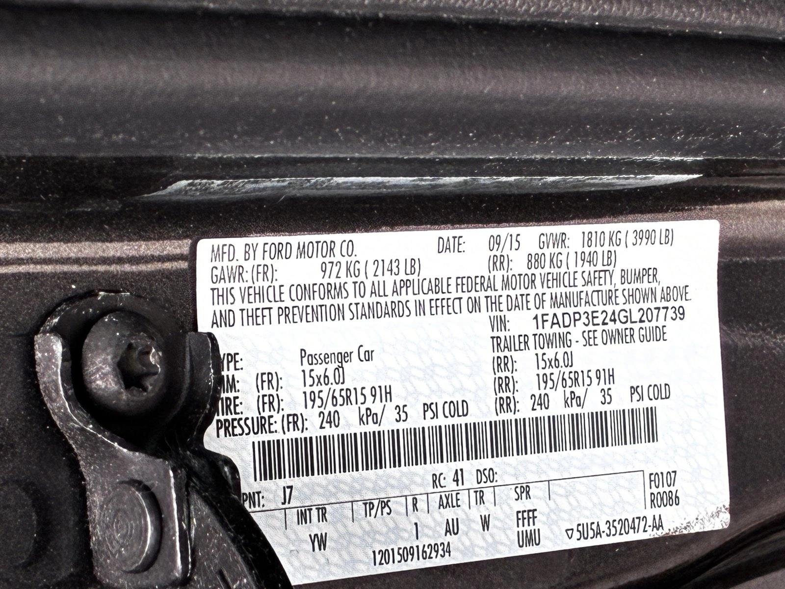 2016 FORD FOCUS - Image 15