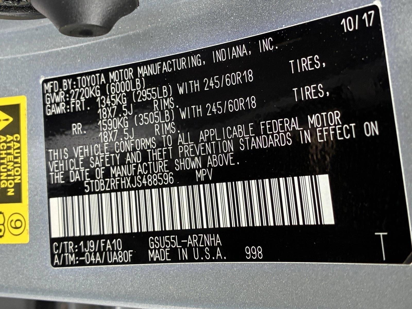 2018 TOYOTA HIGHLANDER - Image 15