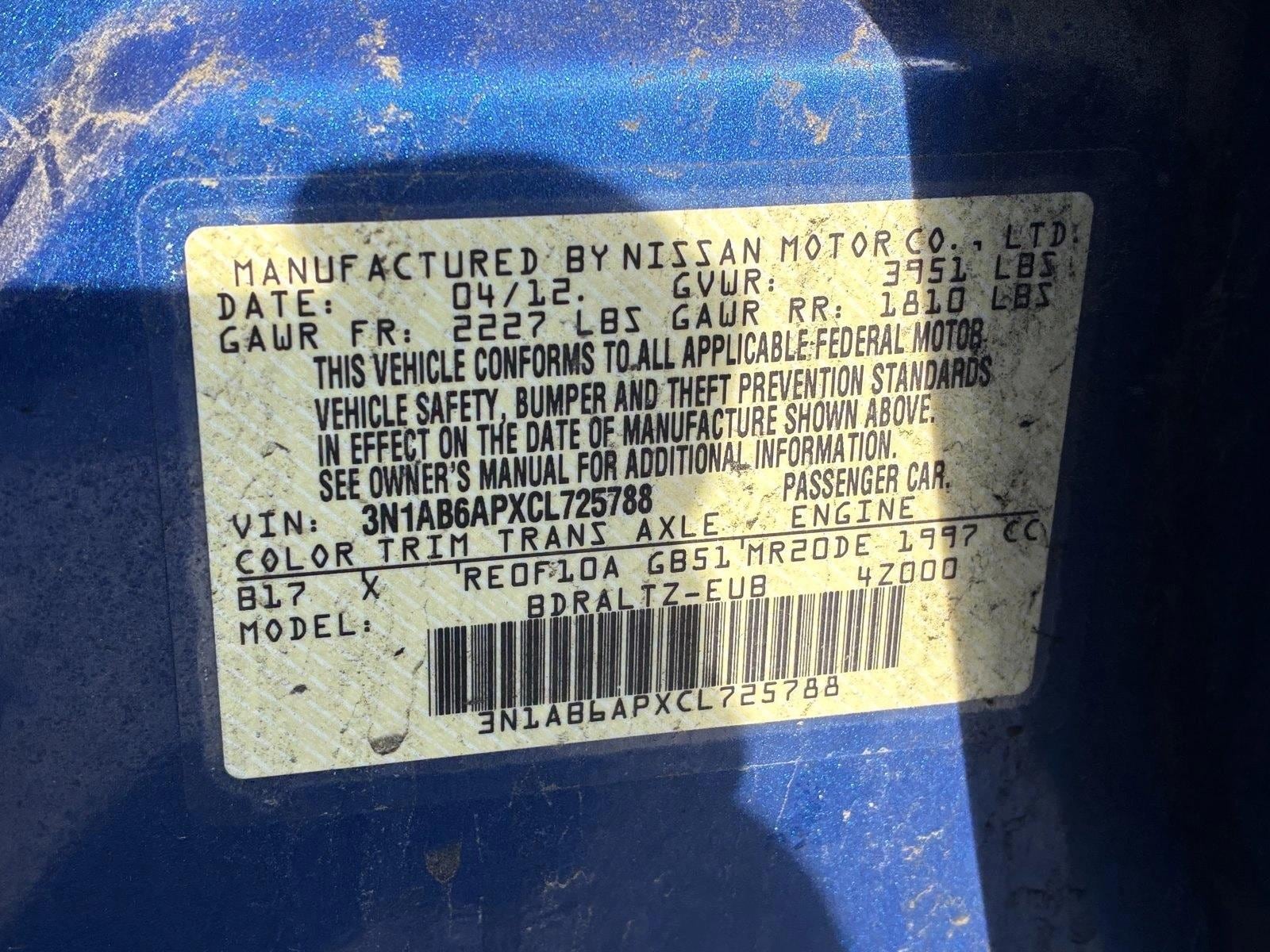 2012 NISSAN SENTRA - Image 15