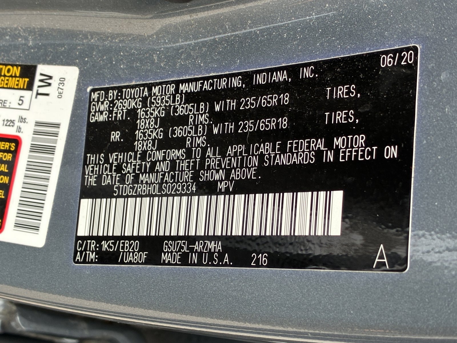 2020 TOYOTA HIGHLANDER - Image 15