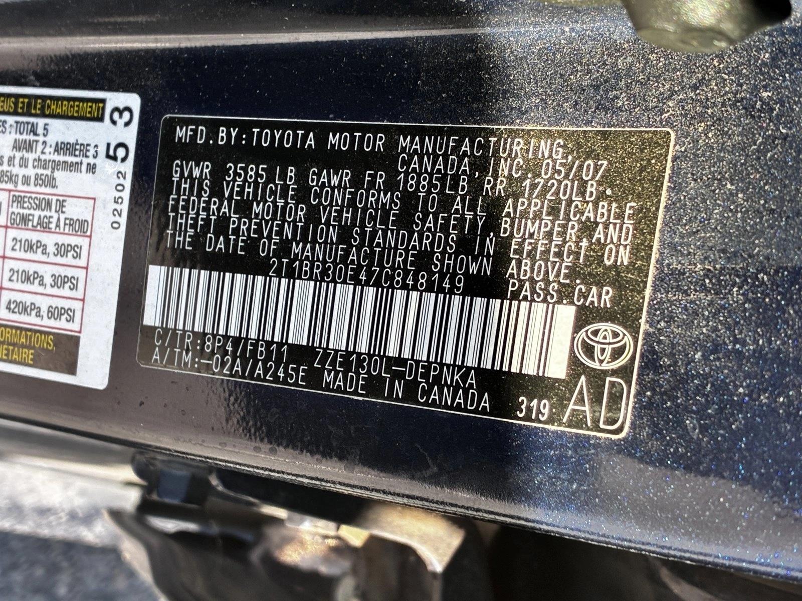 2007 TOYOTA COROLLA - Image 15