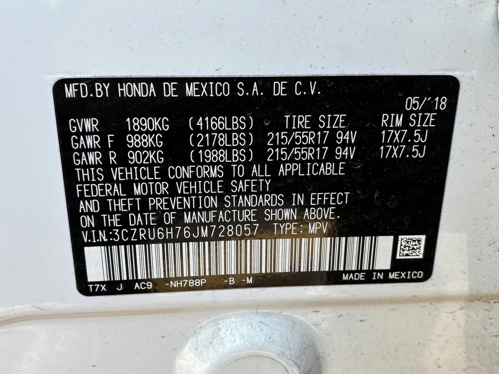 2018 HONDA HR-V - Image 15