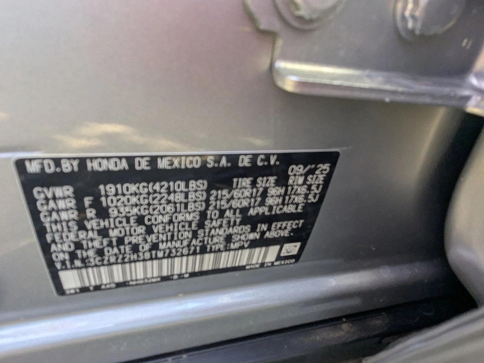 2026 Honda HR-V LX - Photo 18