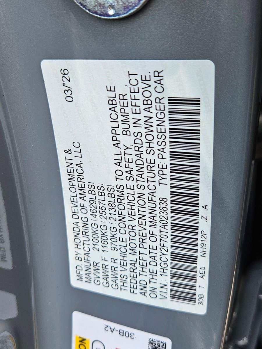 2026 Honda Accord Hybrid Sport-L - Photo 17