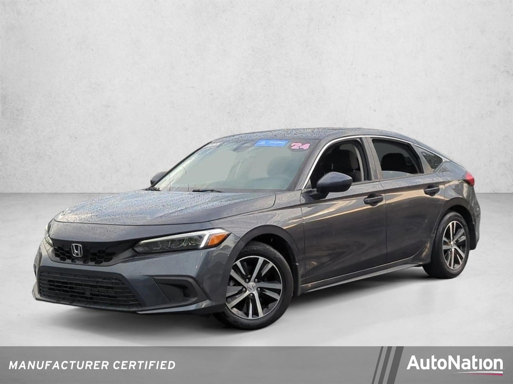Certified 2024 Honda Civic LX Hatchback