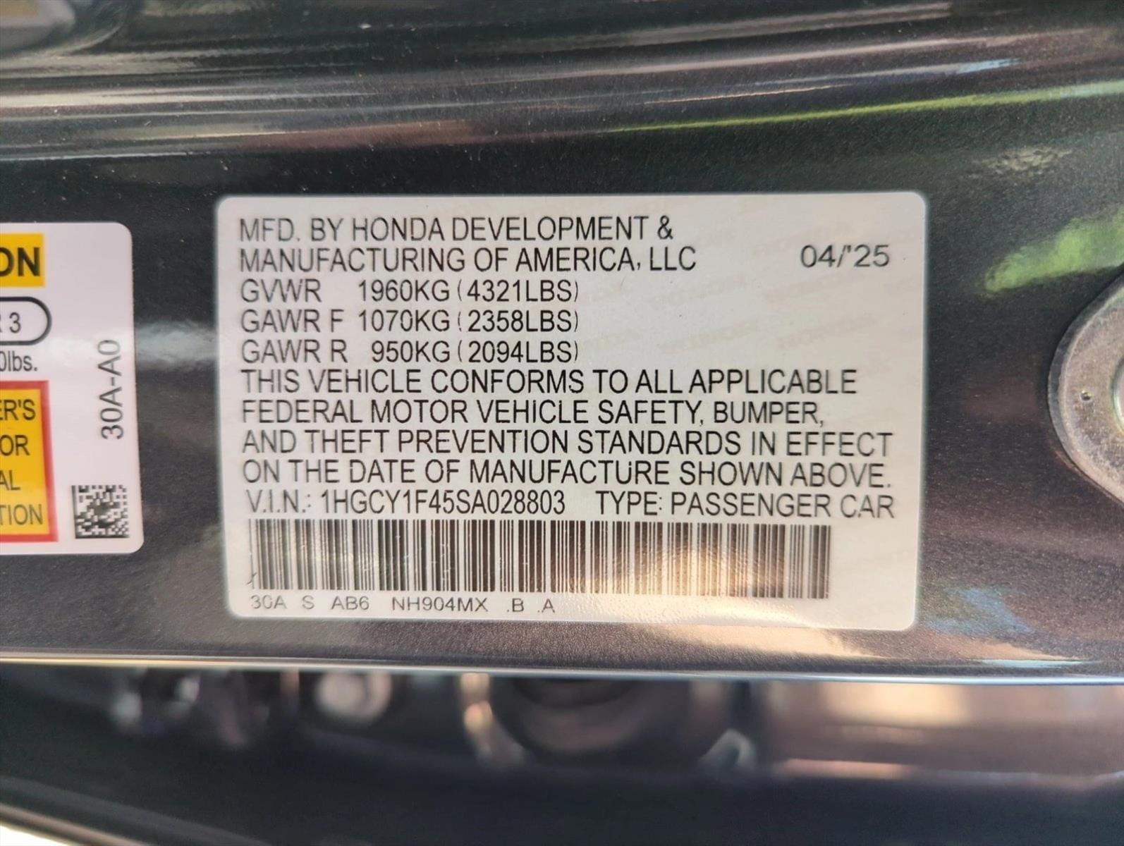 2025 Honda Accord SE - Photo 26