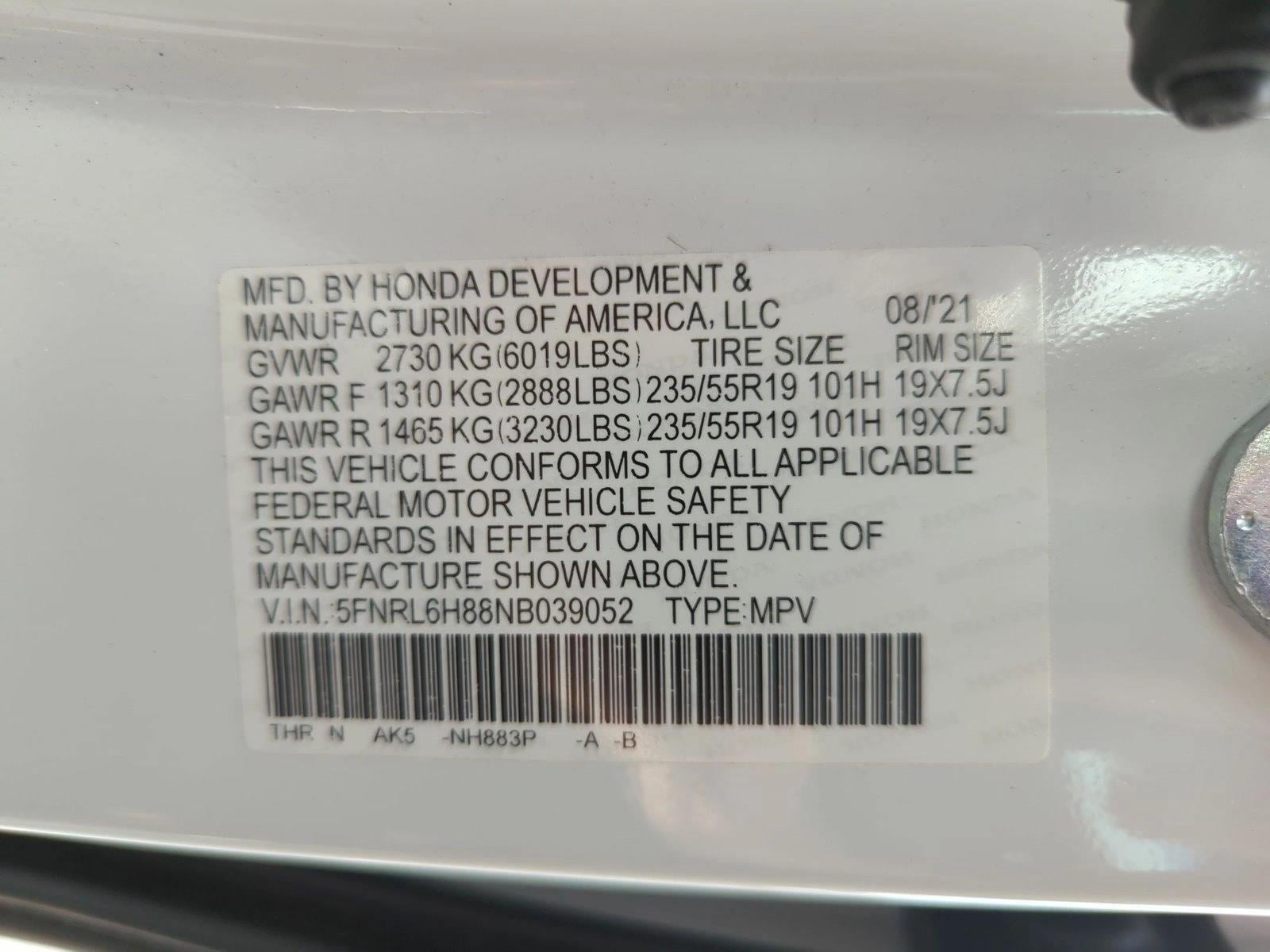 2022 Honda Odyssey Touring - Photo 27