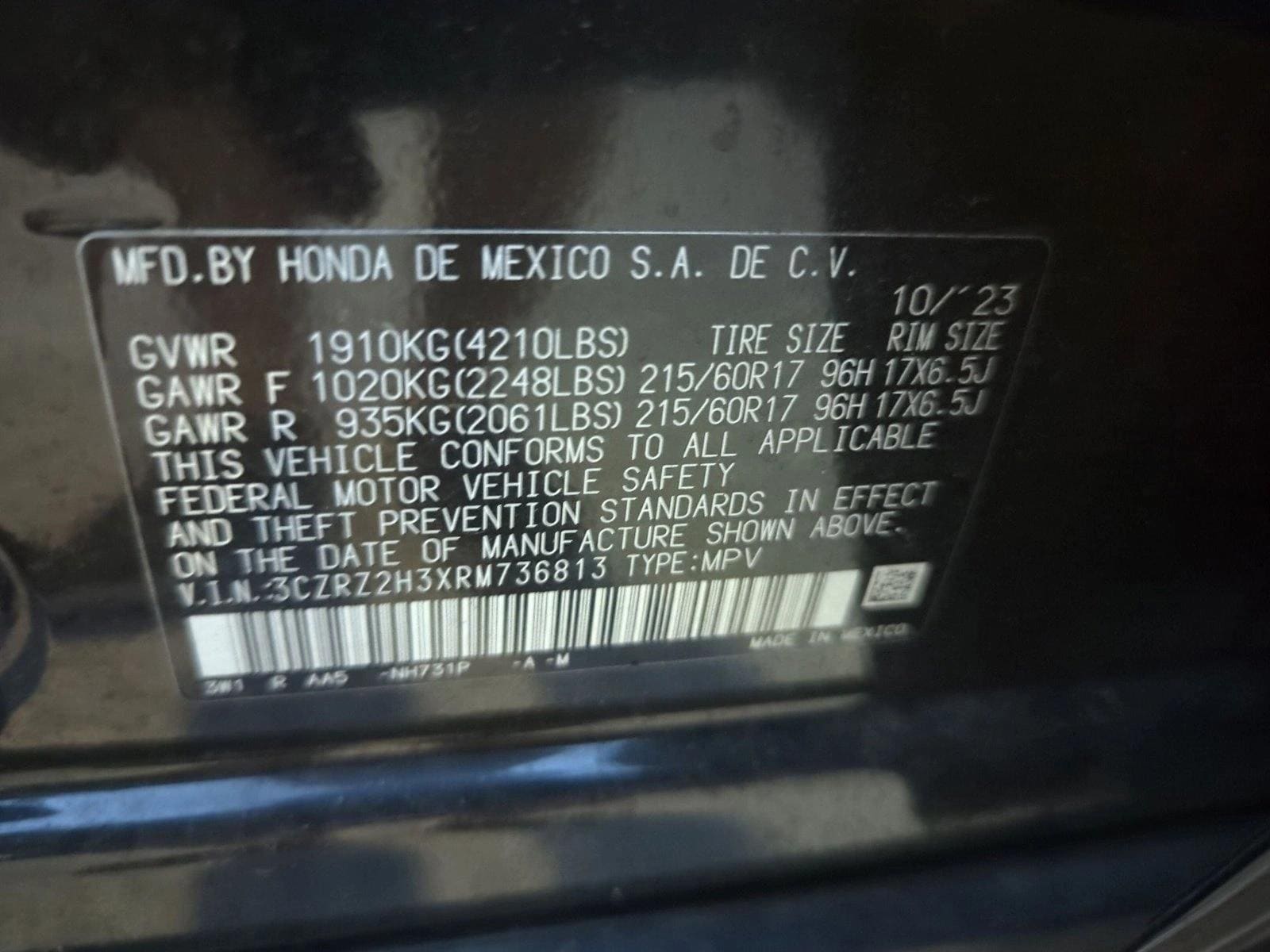 2024 Honda HR-V LX - Photo 15