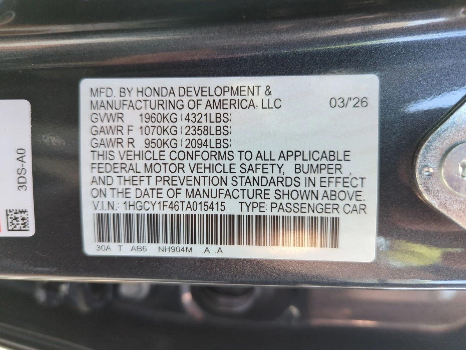2026 Honda Accord SE - Photo 17
