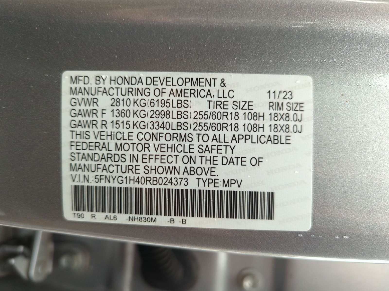 2024 Honda Pilot EX-L - Photo 15