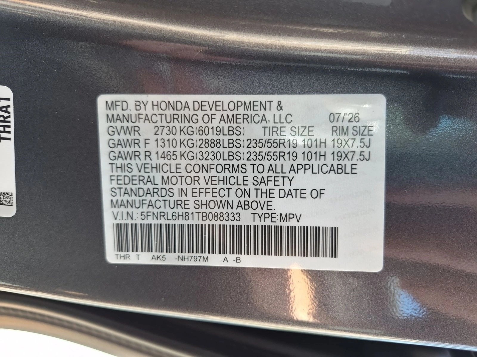 2026 Honda Odyssey Touring - Photo 27