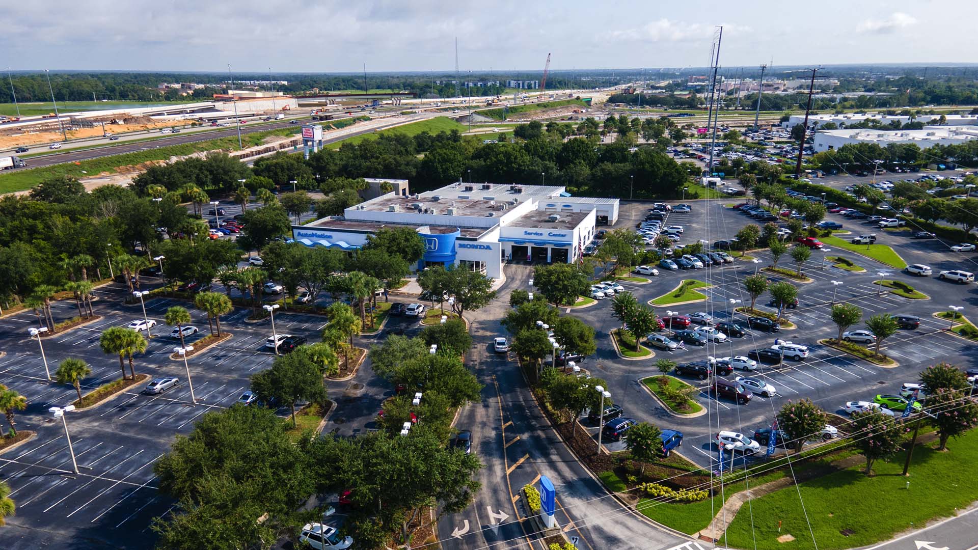 Aerial view of AutoNation Honda Sanford