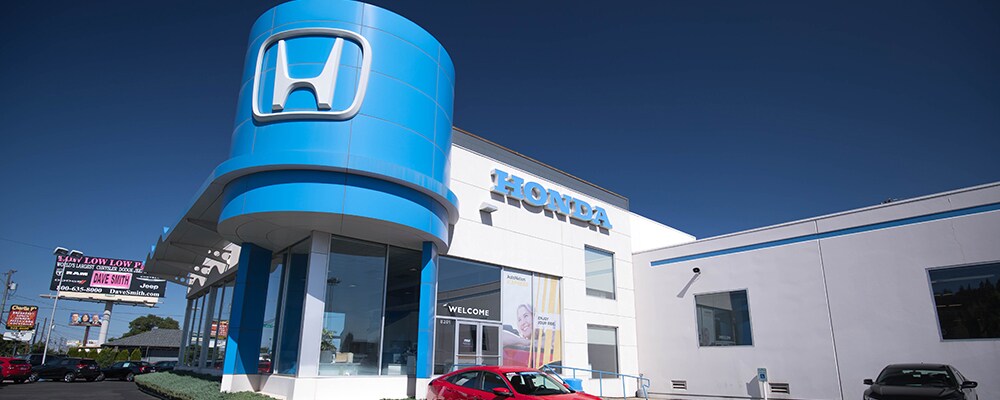 Exterior view of AutoNation Honda Spokane Valley serving Millwood