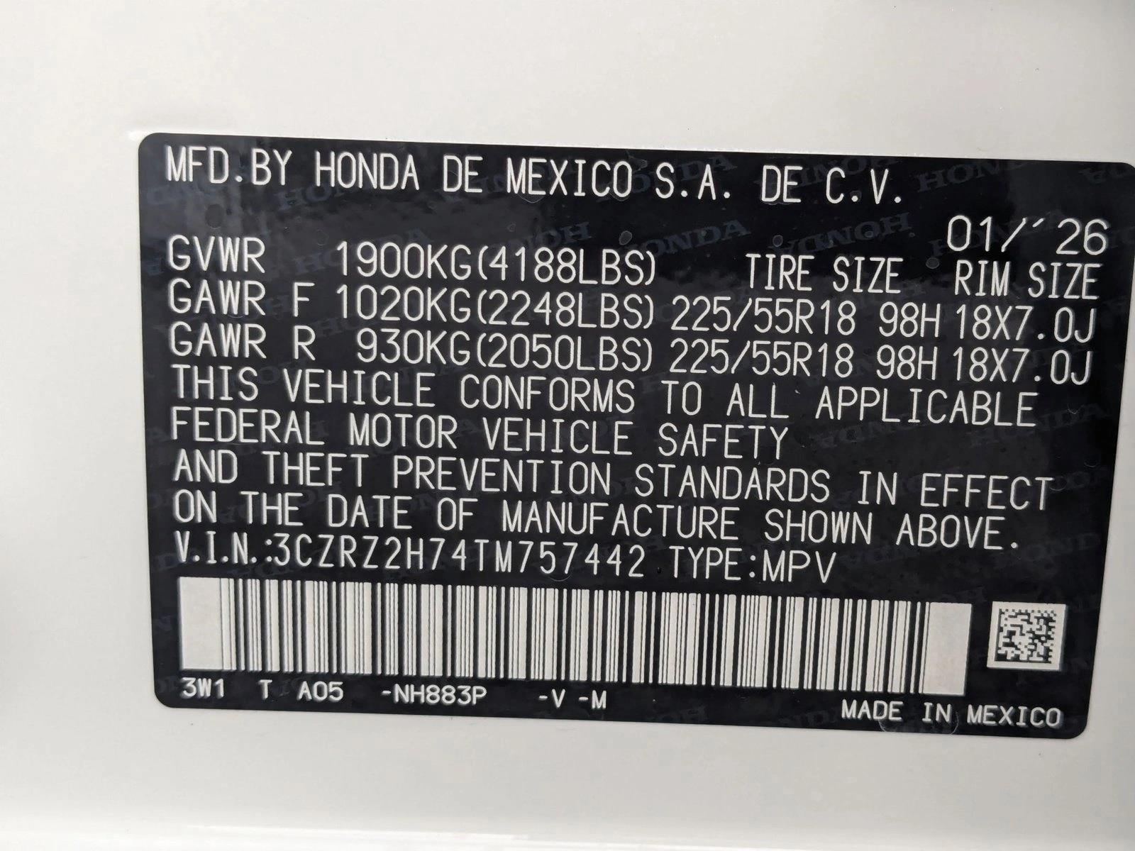 2026 Honda HR-V EX-L - Photo 19