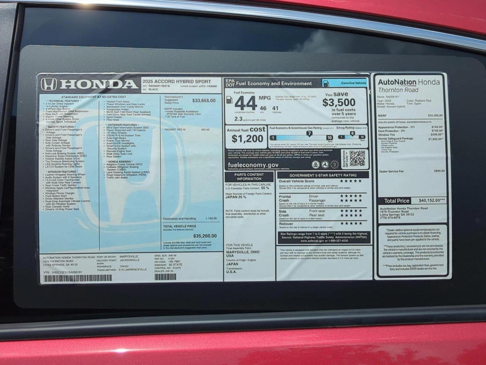 2025 Honda Accord Hybrid Sport - Photo 22