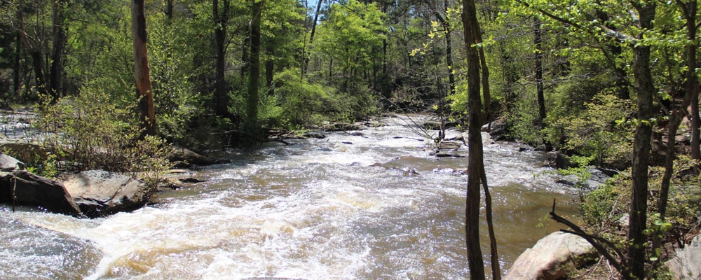View of Sweetwater Creek near Lithia Springs, GA