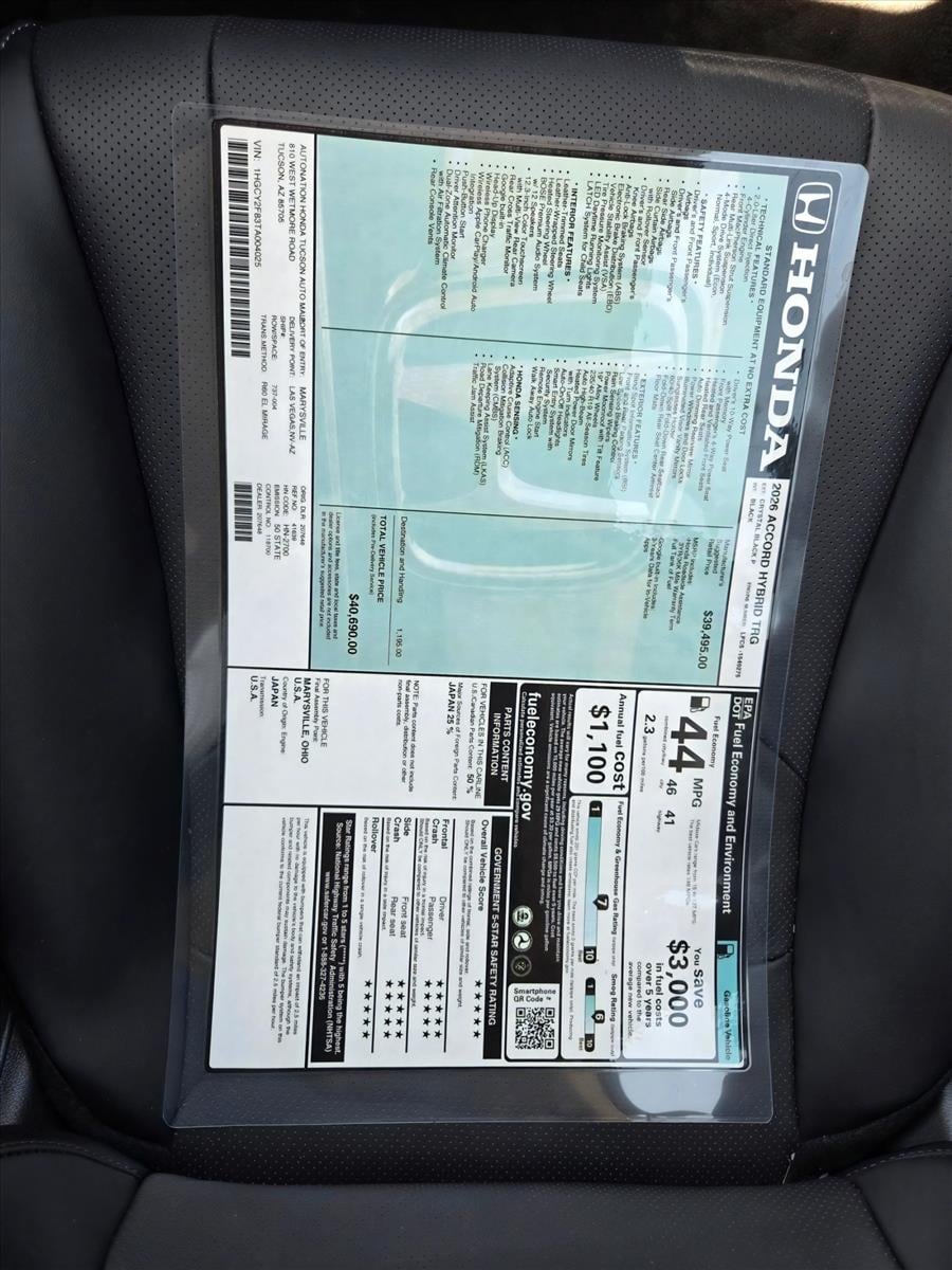 2026 Honda Accord Hybrid Touring - Photo 18
