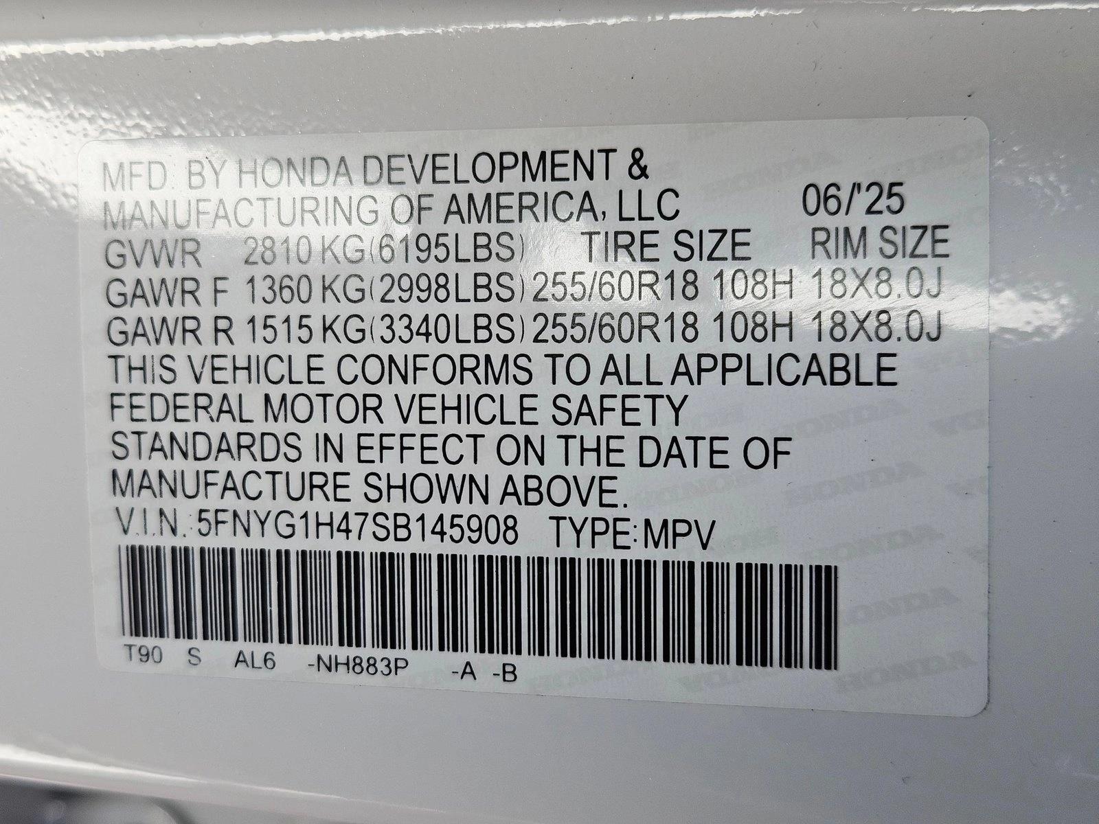 2025 Honda Pilot EX-L - Photo 17