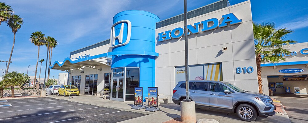 Exterior view of AutoNation Honda Tucson Auto Mall serving Tucson