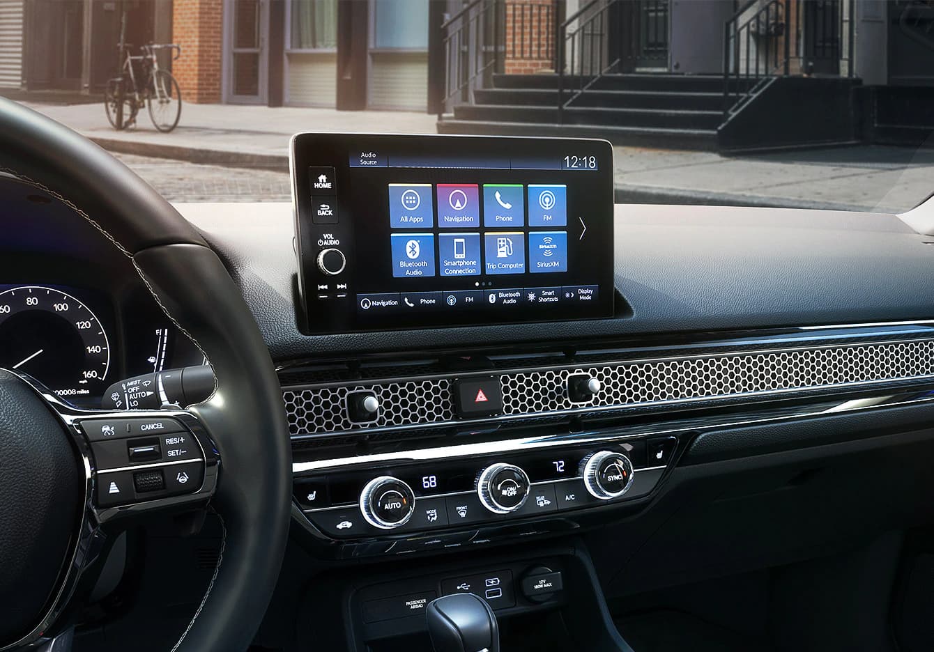 10.2-inch infotainment screen in 2022 Honda Civic Touring
