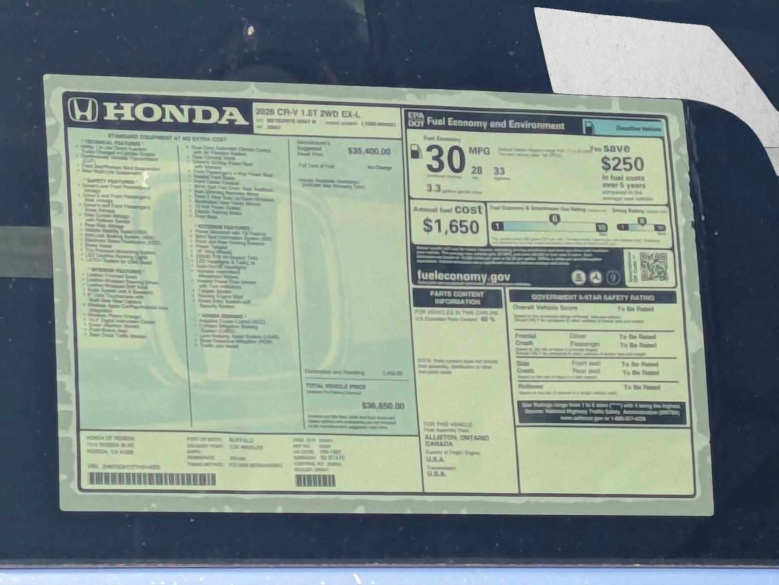 2026 Honda CR-V EX-L - Photo 17