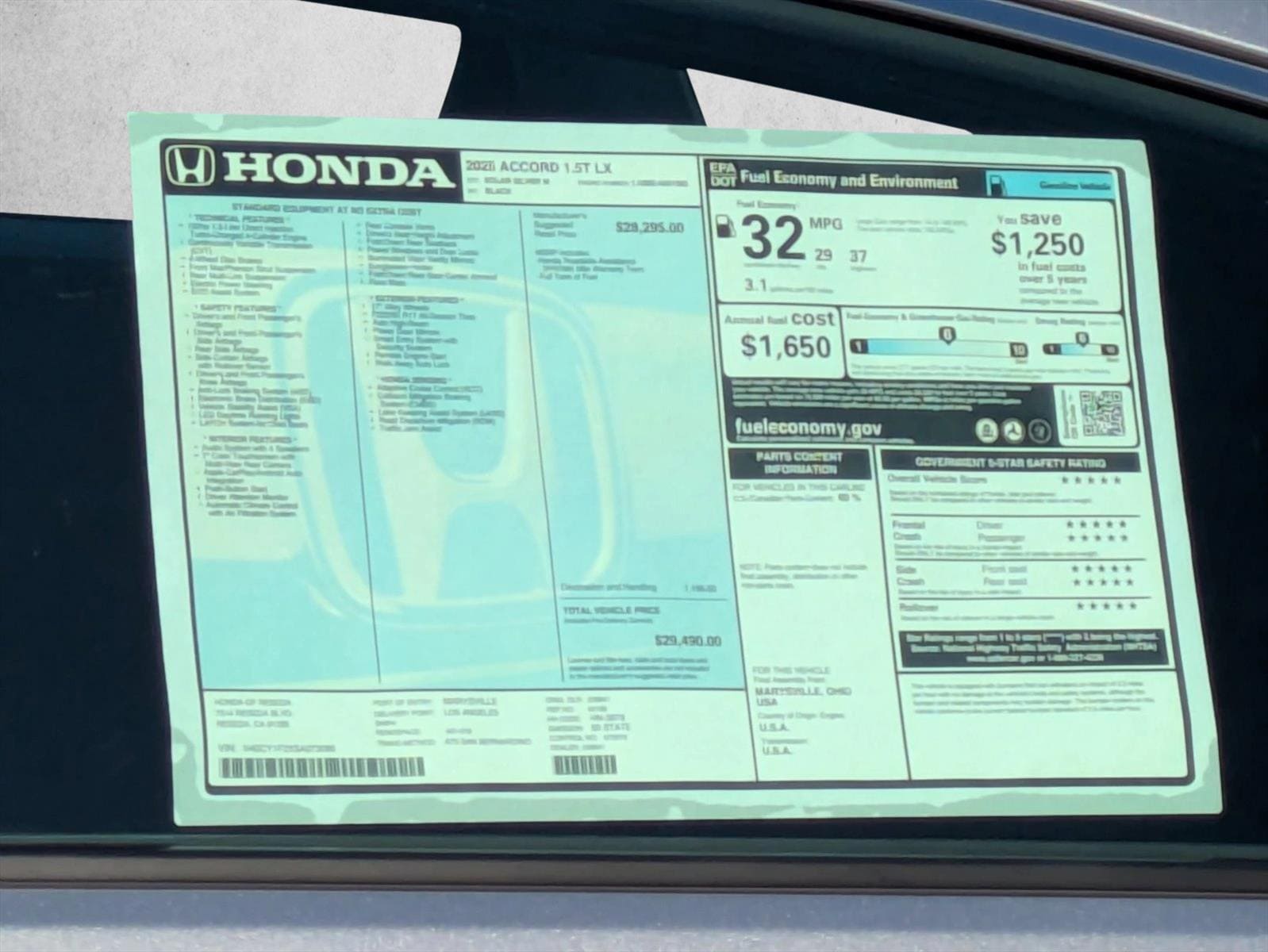2025 Honda Accord LX - Photo 17